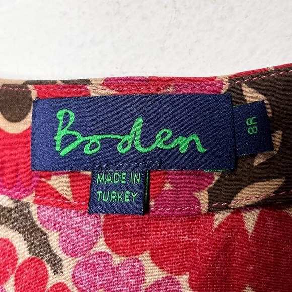 Boden Retro Floral Mod Tunic Mini Dress 60s - Picture 9 of 10